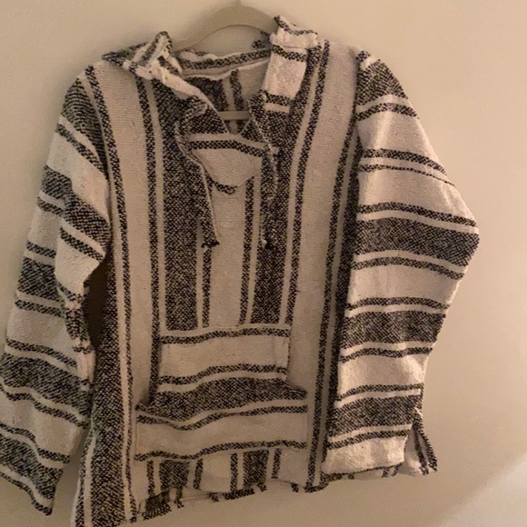 guatemala Jackets & Coats Authentic Black And White Drug Rug From